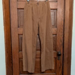 Madewell Women's Brown Wide-Leg Trousers